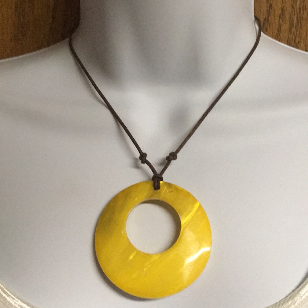 Yellow Statement necklace